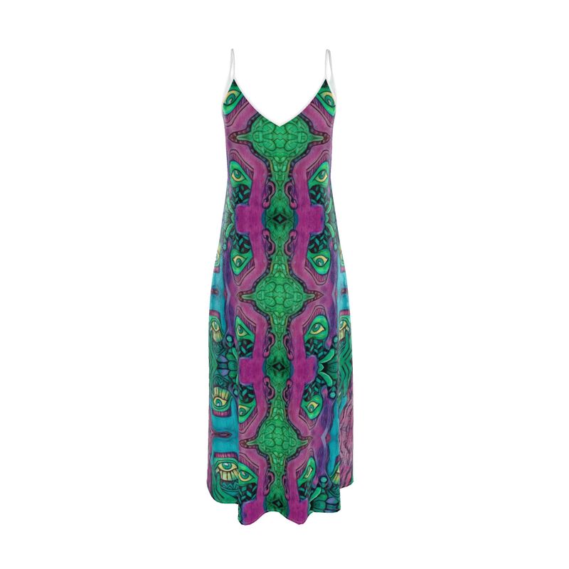 Ojosazul Slip Dress Maxi