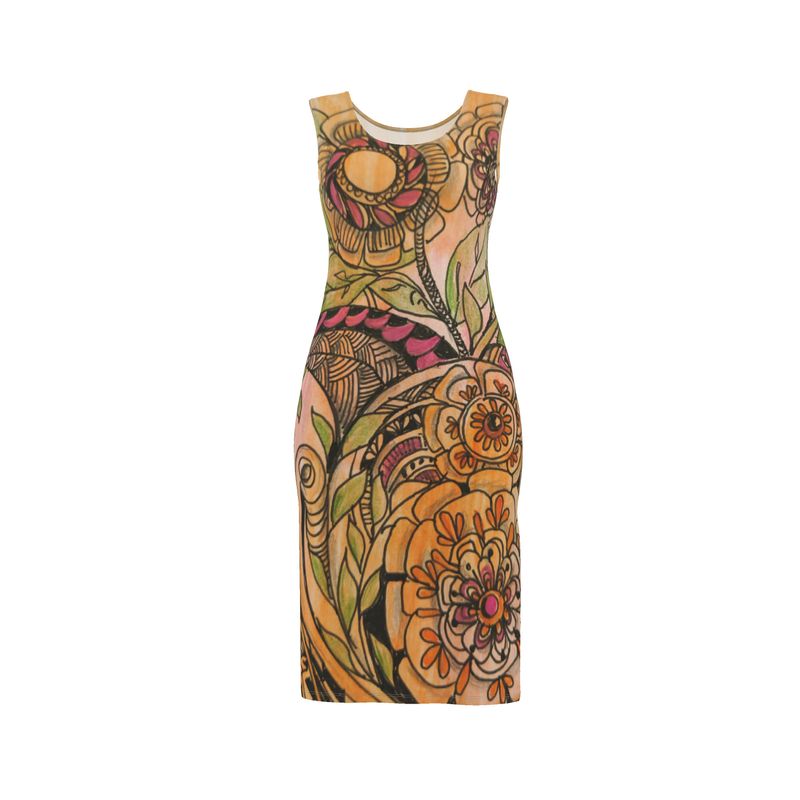 Zen Floral Bodycon Dress