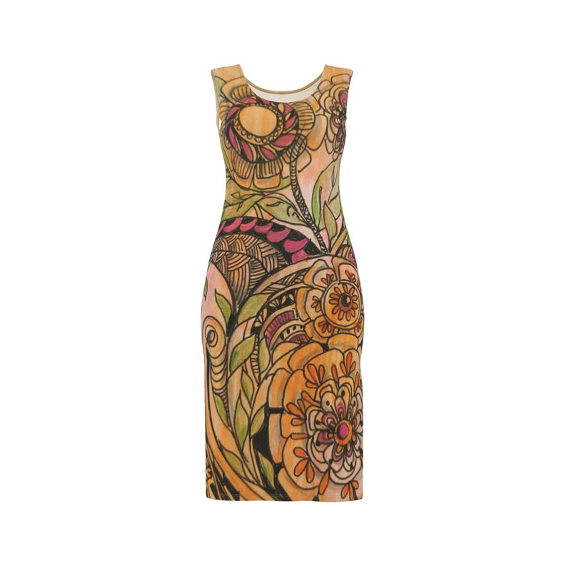 Zen Floral Bodycon Dress